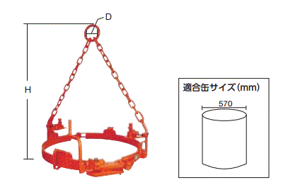 SCX-570 | ドラム缶用吊りクランプ SCX型 | 日本クランプ | ミスミ 