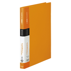 クリアーファイル 差し替え式 15p オレンジ キングジム Misumi Vona ミスミ