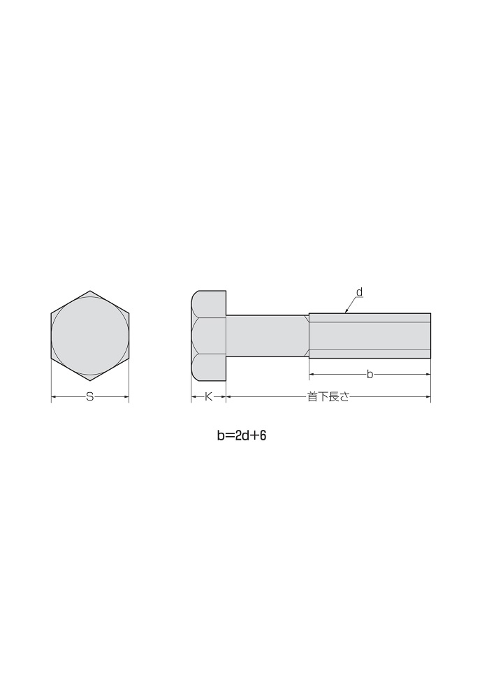 六角ボルト（全BS 6カクBT(ゼン  X 150 黄銅 生地(または標準) - 4