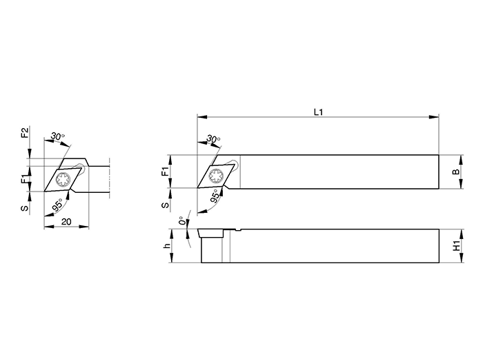 SDLCR1212F-11FF | スモールツールホルダ（外径） SDLC-FF型（オフセットなし）（外径・倣い加工） | 京セラ | ミスミ