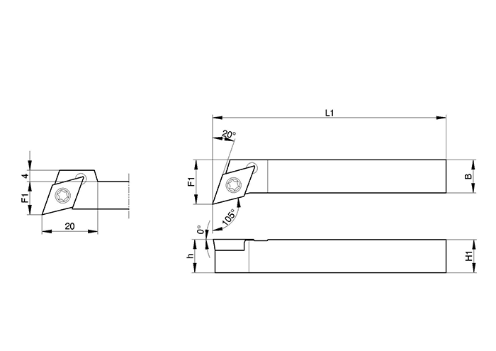スモールツールホルダ SDXC型（外径・端面・倣い加工）