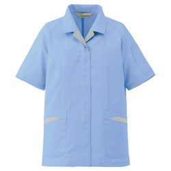 ミドリ安全 女性用 作業服 春夏 半袖 スモック 帯電防止 Vels73 上 11号 ミドリ安全 Misumi Vona ミスミ