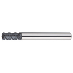 MRC Series Carbide Composite Radius End Mill For High Speed ​​Feed Machining / 4-Flute / 45 ° Twist / Short Type