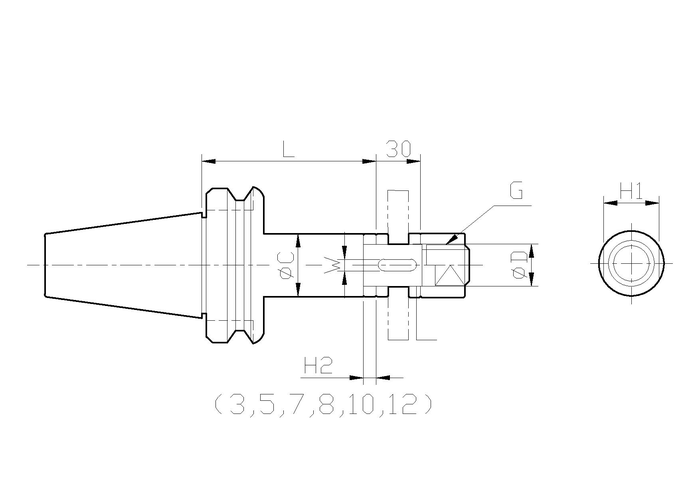 194-C-4-32-BKW-HN　JIS Vプーリー　追加工　軸穴完成品　鍋屋バイテック（NBK）　軸径32 - 4