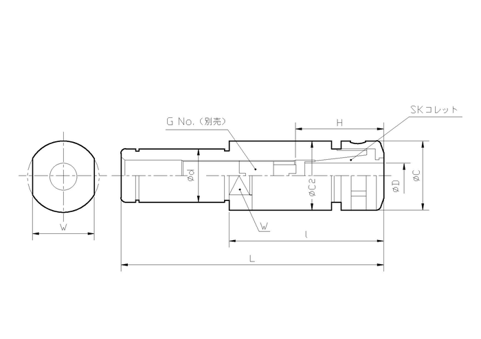 55%OFF!】 日研工作所 スリムコレット SK13-13A