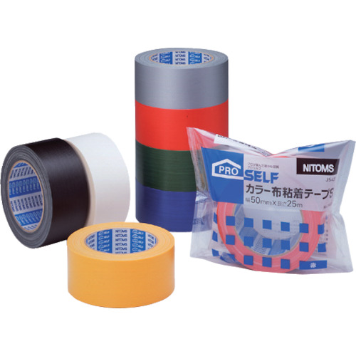 カラー布粘着テープ,基材強度に優れる