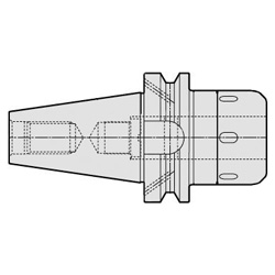 BT40-CT25S-105CF | CT・S-CF フランジスルークーラントタイプ