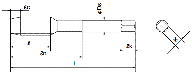 OSG スパイラルタップ難削材用ロングシャンク78785 CPM-LT-SFT-OH4-M22 X 2.5 X 200