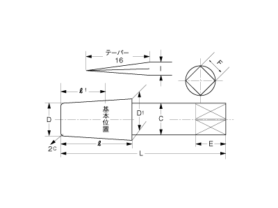 RMP24SP | ガス管用タップPT用リーマ （スパイラル刃） ﾀｯﾌﾟ