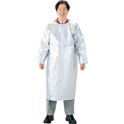 アルミ耐熱保護作業服 袖付エプロン