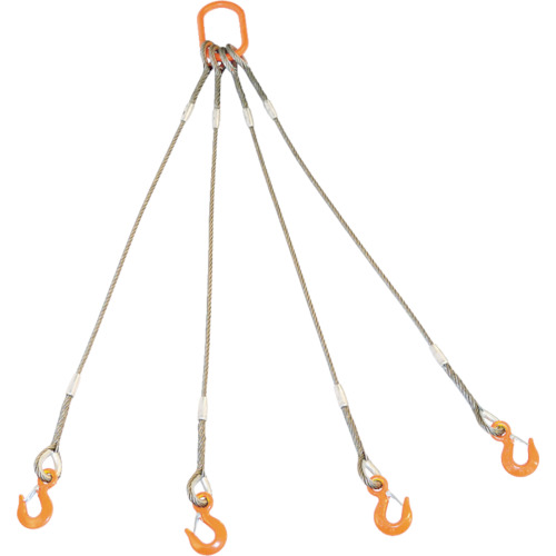 玉掛けワイヤロープスリング Wスリング （4本吊りタイプ・フック付き） | トラスコ中山 | MISUMI-VONA【ミスミ】