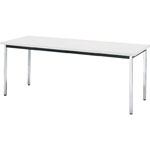 会議用テーブル（下棚無し） 天板色 ホワイト