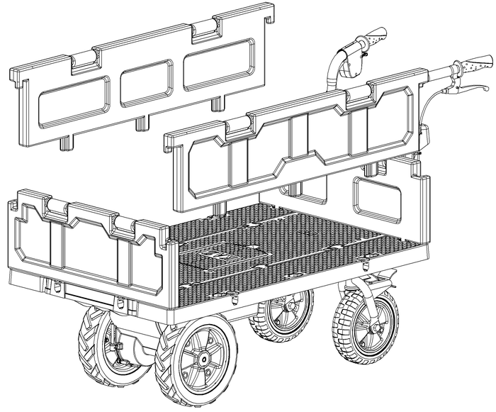 電動エコキャリア21 エネトラ4（電動運搬車・台車）用オプションコンテナボックス 和コーポレーション MISUMI(ミスミ)