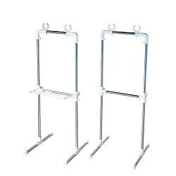 タオル掛け付きベランダ物干し台 Labrico Misumi Vona ミスミ