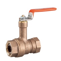 鉛フリーキーパロイ製給湯用コアコートバルブ（ロングネックボール）