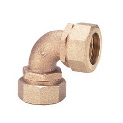 青銅製《KCPジョイント》水道用ポリエチレン管金属継手 エルボ