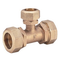 青銅製《KCPジョイント》水道用ポリエチレン管金属継手 チーズ