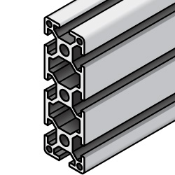 アルミフレーム　６シリーズ　長方形　３０×９０ｍｍ　３列溝以上　４面溝