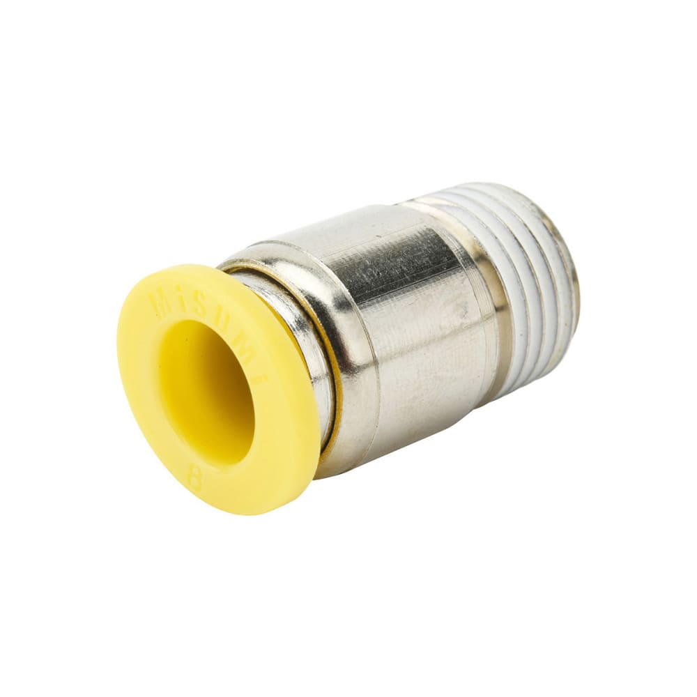 One-Touch Fittings Straight Round Male Connector (E-PACK-MPOC8-3) 
