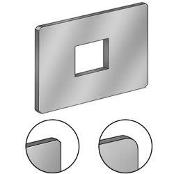 板金 取付板・ブラケット -フリー寸法 四角穴タイプ- JTRAS