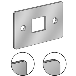 板金 取付板・ブラケット -フリー寸法 四角穴タイプ- JTRDS