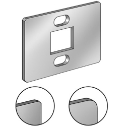 板金 取付板・ブラケット -フリー寸法 四角穴タイプ- JTRGS