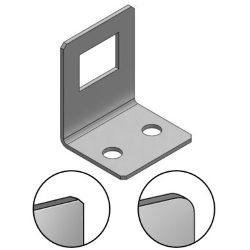 L型板金 取付板・ブラケット－フリー寸法 四角穴タイプ－ SWRAS