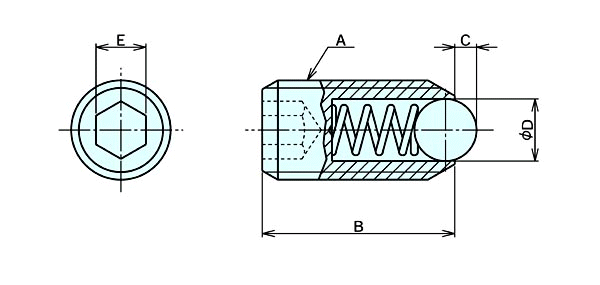 スプリングボールプランジャa型 ナベヤ Misumi Vona ミスミ