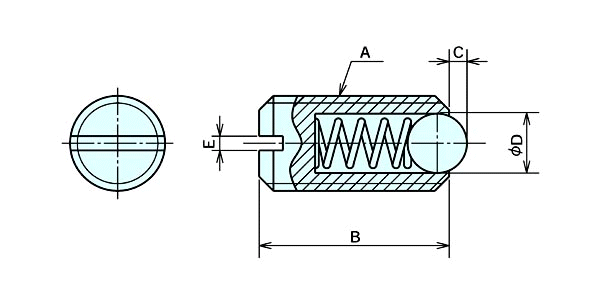 スプリングボールプランジャb型 ナベヤ Misumi Vona ミスミ