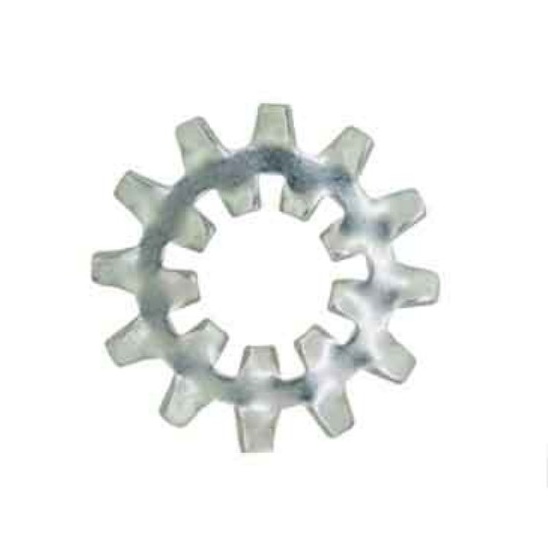 歯付座金（内外歯形）（スチール、三価ホワイト）