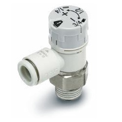 小型目盛付スピードコントローラ エルボタイプ AS-FSAシリーズ