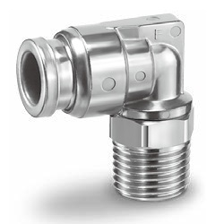 FDA適合 SUS316ワンタッチ管継手 KQG2-Fシリーズ エルボユニオン KQG2L-F KQG2L01-32-F