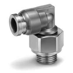 FDA適合 金属ワンタッチ管継手 KQB2-Fシリーズ エルボユニオン KQB2L-F