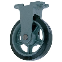 ヨドノ 鋳物重荷重用ゴム車輪固定車付き HBーk500X130 | ヨドノ 