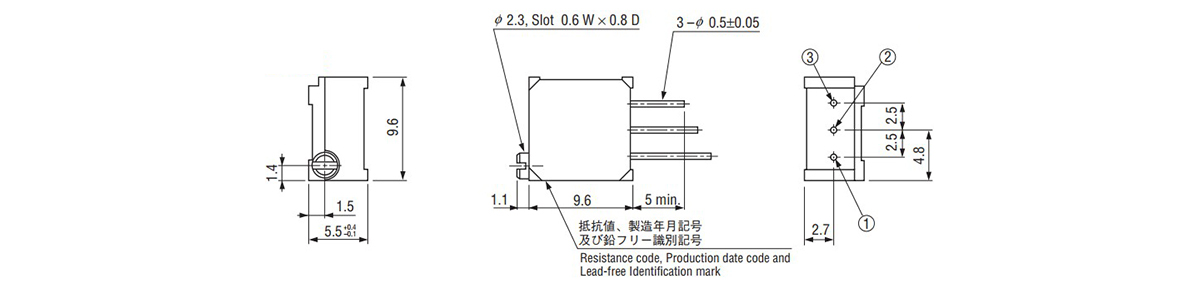 Ct 9シリーズ 18回転型サーメットトリマ 日本電産コパル電子 Misumi Vona ミスミ