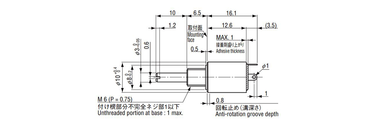 Mc1003 000 502 Mcシリーズ コンダクティブプラスチック3回転型 センサ用ポテンショメータ 日本電産コパル電子 Misumi Vona ミスミ