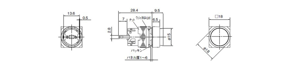 型番 | φ16 コマンドスイッチ 表示灯 DR16形 | 富士電機機器制御 | MISUMI-VONA【ミスミ】