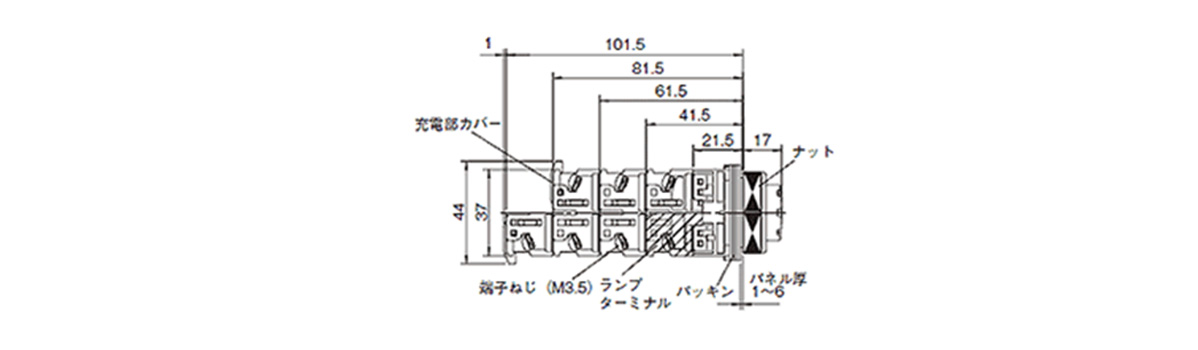 φ30 押しボタンスイッチ AR30形 | 富士電機機器制御 | MISUMI-VONA【ミスミ】