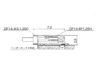 基板実装図 DF14（A）タイプ