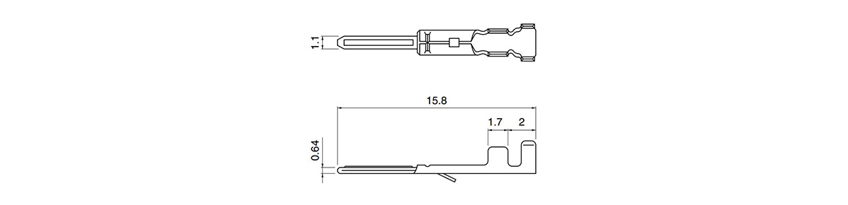 BHF-001T-0.8BS | SMコネクタ コンタクト | 日本圧着端子製造 | ミスミ | 413-7698