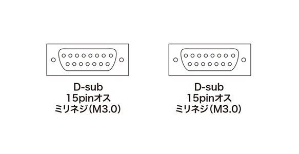 NEC対応ディスプレイケーブル（アナログRGB・5m） KB-D155N