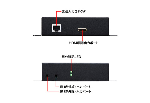PoE対応HDMIエクステンダー（セットモデル） VGA-EXHDPOE2
