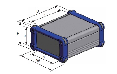 タカチ タカチ コーナーガード付アルミケース EMCシールドタイプ シルバー/オレンジ ( EXPE24-11-17SO )