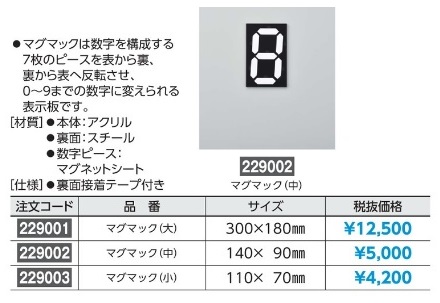 61-3393-93 | マグマック(中) マグネット式数字表示器 | アズワン