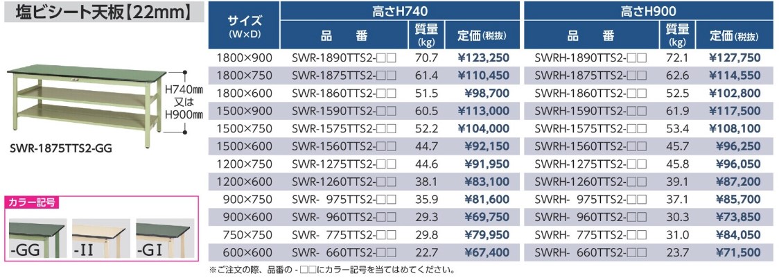 山金工業 ワークテーブル SWP-1890-II - 通販 - escopil.co.mz