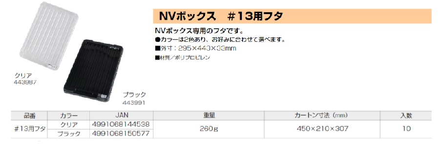 ASTAGE NVボックス #13 フタ ブラック | アステージ | MISUMI-VONA【ミスミ】