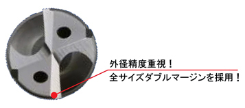 ロールタップ下穴用ストライクドリル EZT4D形（4Dタイプ）内部給油式 特長-1