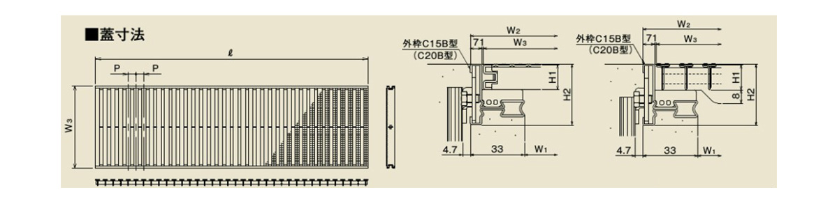 グレーチング 屋内歩行用 ダイケン Misumi Vona ミスミ