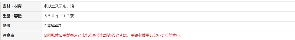 布施商店 作業手袋 12双入 特紡2本編軍手 FT-3280 白 S | 布施商店 | MISUMI-VONA【ミスミ】