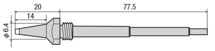 吸取器部交換ノズル TP-100N-S8  外形図02